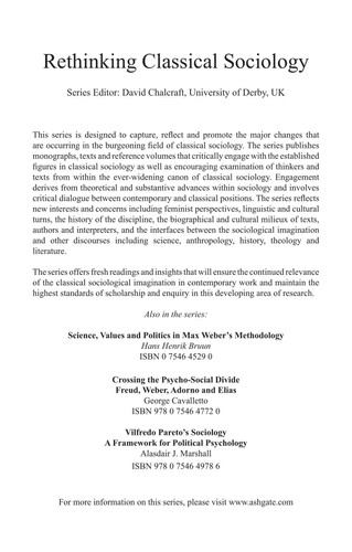Karl Mannheim and the Legacy of Max Weber: Retrieving a Research Programme (Rethinking Classical Sociology)