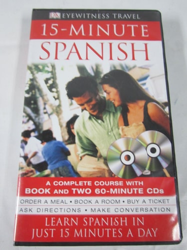 15-Minute Spanish: A Complete Course with Book and Two 60-Minute CDs