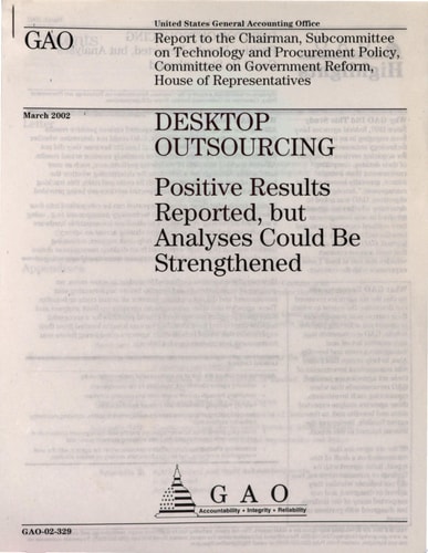 Desktop Outsourcing Positive Results Reported, But Analyses Could Be Strengthened