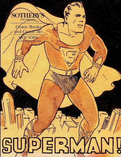 Comic Books and Comic Art Sotheby's Auction Catalogue, June 18 1991