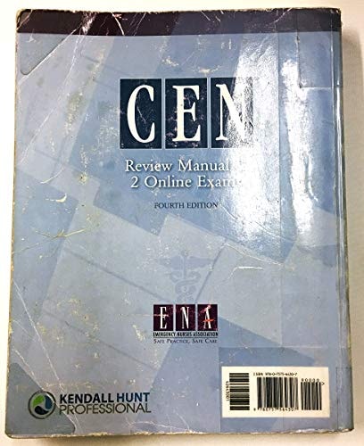 CEN Review Manual and 2 Online Exams