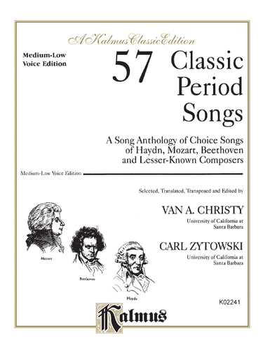 57 Classic Period Songs Medium Low Voice, Comb Bound Book