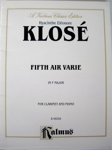 Fifth Air Varie in F Major: For Clarinet and Piano