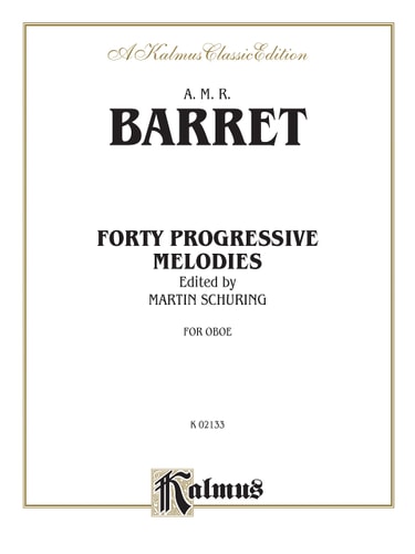 Forty progressive melodies for oboe