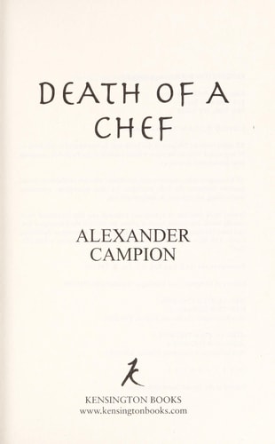 Death of a chef