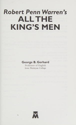 Robert Penn Warren's All the King's Men