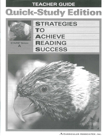 Strategies To Achieve Reading Success Stars Series A - Quick Study Edition - Teacher Guide