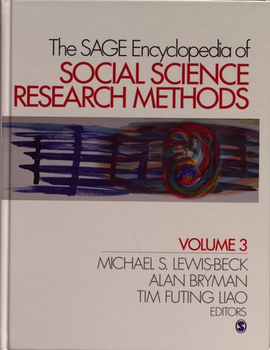 The SAGE Encyclopedia of Social Science Research Methods