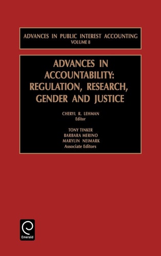 Advances in Accountability Regulation, Research, Gender and Justice