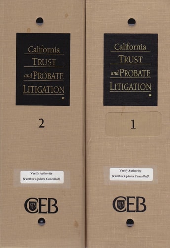 California Trust and Probate Litigation