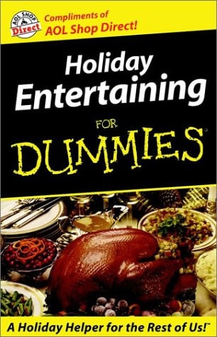 Holiday Entertaining for Dummies America Online Mi Nibook