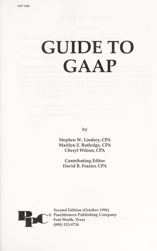 Guide to GAAP