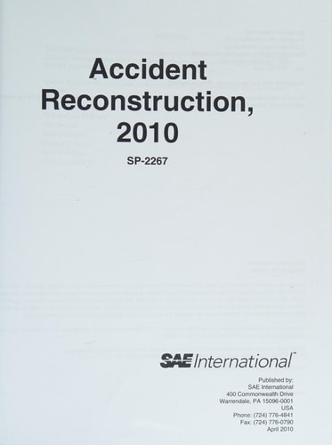 Accident Reconstruction