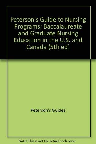 Peterson's Guide to Nursing Programs
