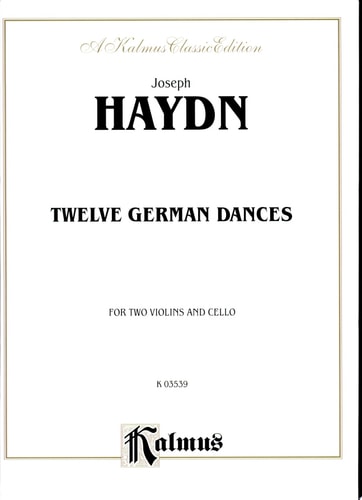 Twelve German dances for two violins and cello