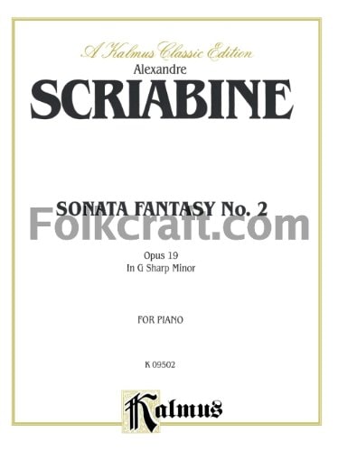 Sonata fantasy no. 2 opus 19, in G sharp minor, for piano