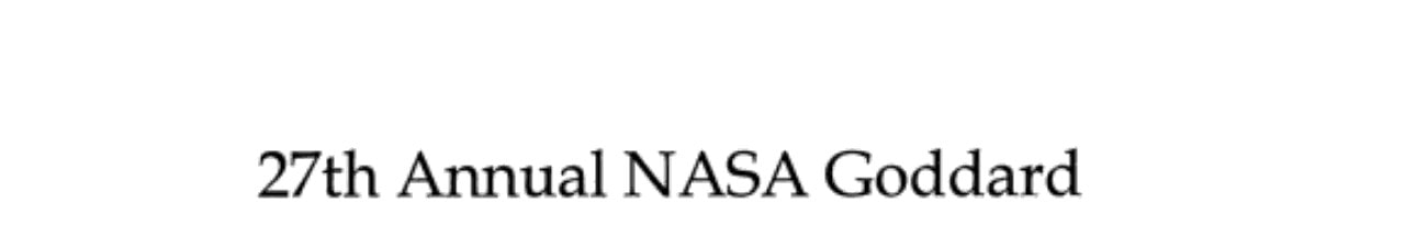 IEEE/NASA SEW-27