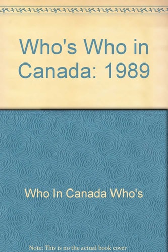 Who's Who in Canada 1989