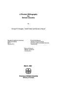 A Floristic Bibliography for British Columbia
