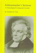 Schleiermacher's Sermons: A Chronological Listing and Account (Schleiermacher Studies and Translations)