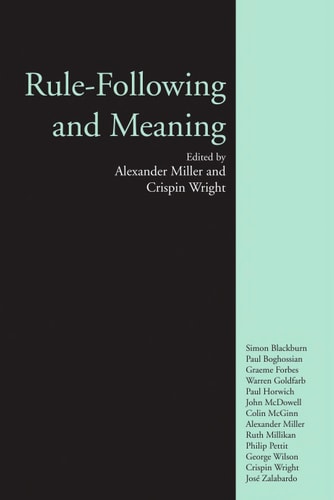 Rule-Following and Meaning