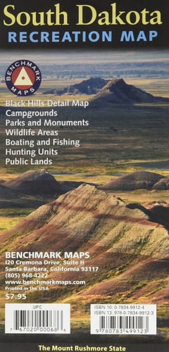 South Dakota Recreation Map