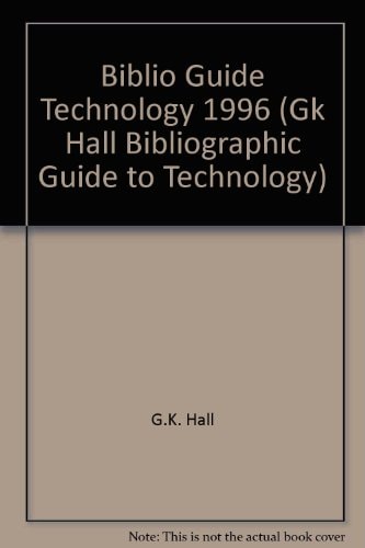 Bibliographic Guide to Technology, 1996