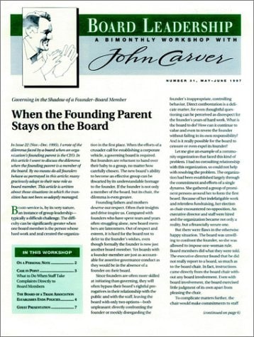 Board Leadership, Number 31 1997