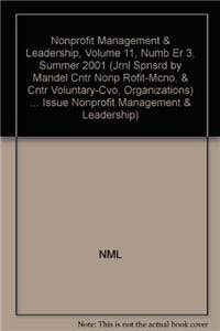Nonprofit Management and Leadership, Number 3, Spring 2001