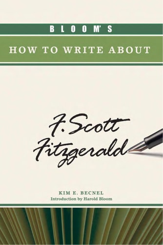 Bloom's how to Write about F. Scott Fitzgerald