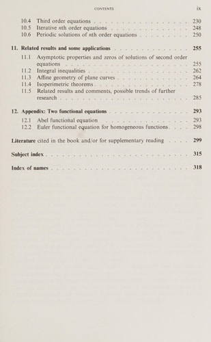 Global Properties of Linear Ordinary Differential Equations (Mathematics and its Applications, 52)