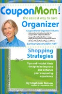 CouponMom Organizer Green & Blue Stripe Design