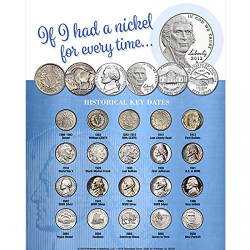 Whitman Deluxe Nickel Coin Board: If I Had A Nickel For Every Time
