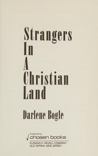 Strangers in a Christian Land