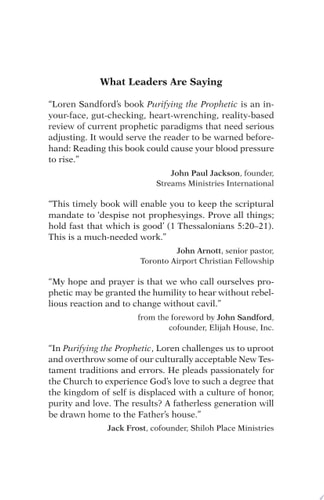 Purifying the Prophetic Breaking Free from the Spirit of Self-Fulfillment
