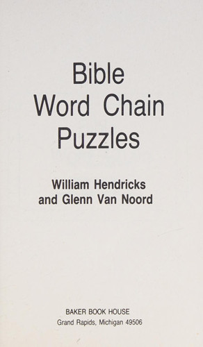 Bible Word Chain Puzzles