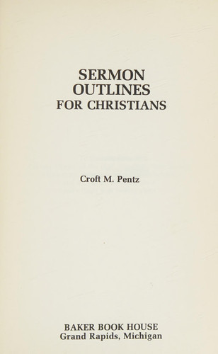 Sermon Outlines For Christians