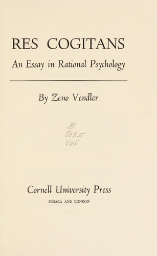 Res Cogitans: An Essay in Rational Psychology