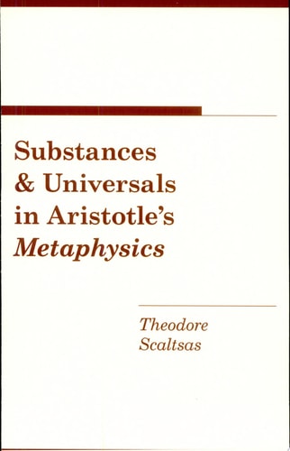 Substances and Universals in Aristotle's Metaphysics