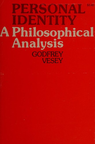 Personal Identity: A Philosophical Analysis (Cornell paperbacks)