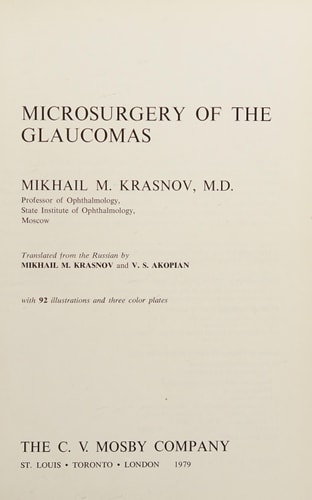 Microsurgery of the glaucomas