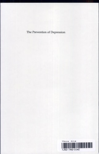 The Prevention of Depression Research and Practice