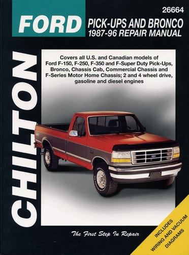 Chilton's Ford Pick-Ups, Bronco, F150-350 1976-96