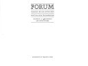 Forum: Canadian life and letters, 1920-70: Selections from the Canadian forum,