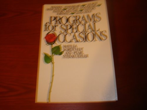 Programs for Special Occasions