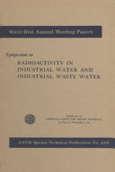 Symposium on Radioactivity in Industrial Water and Industrial Waste Water