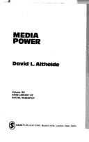 Media Logic (SAGE Library of Social Research)