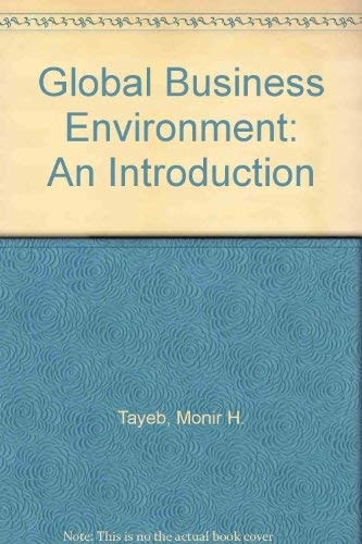 The Global Business Environment An Introduction