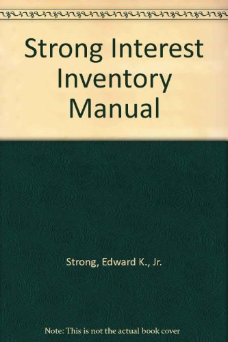 Strong Interest Inventory Manual