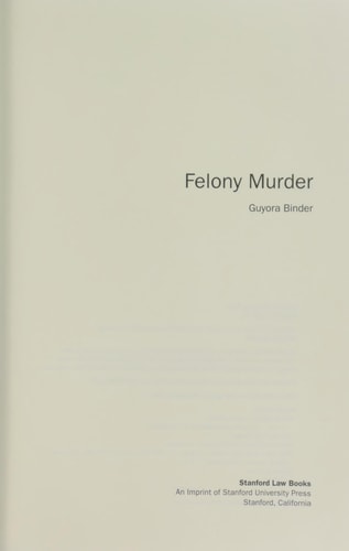 Felony Murder